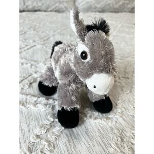 Aurora World Donkey Plush Gray Stuffed Animal Toy